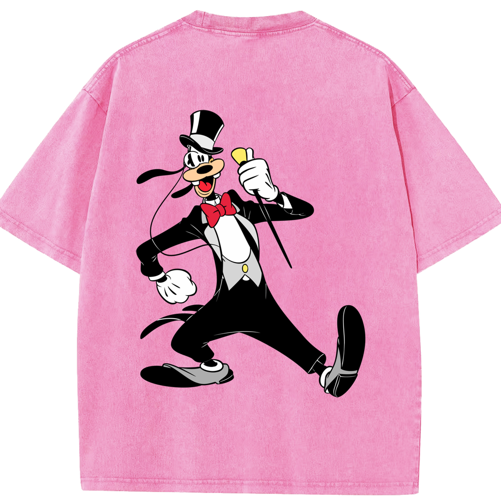 （画像用） ミッキーマウス Mickey Mouse 綿100% ヴィンテージ風 半袖Tシャツ（背面プリント）